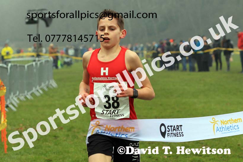 Boys Under-13s 2023 Northern Cross Country Champs., Witton Park, Blackburn. Photo: David T. Hewitson/Sports for All Pics